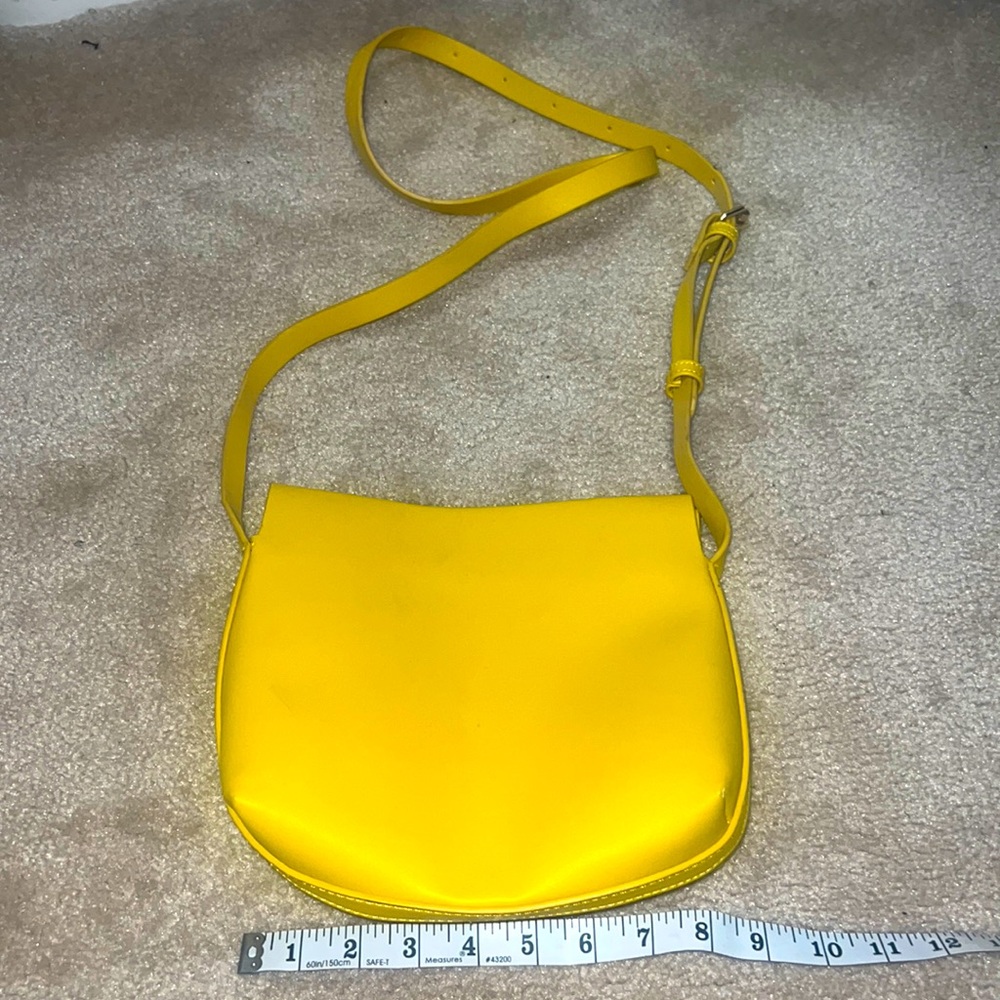 NWOT mustard yellow crossbody purse